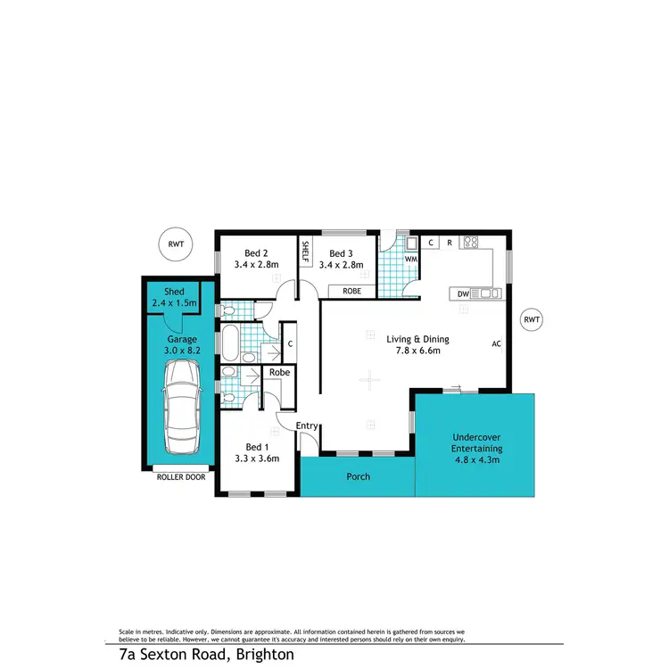Floorplan of Homely house listing, 7A Sexton Road, Brighton SA 5048