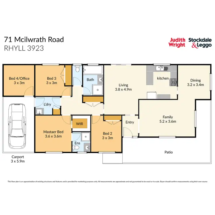 Floorplan of Homely house listing, 71 McIlwraith Road, Rhyll VIC 3923