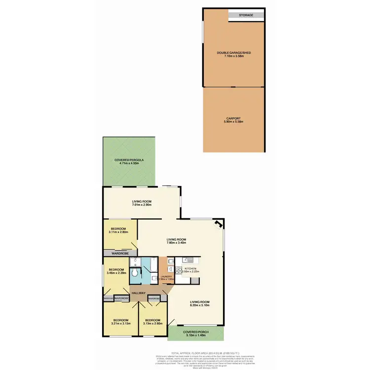 Floorplan of Homely house listing, 15 Kerry Crescent, Berkeley Vale NSW 2261