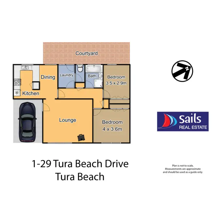 Floorplan of Homely flat listing, 1/29 Tura Beach Drive, Tura Beach NSW 2548