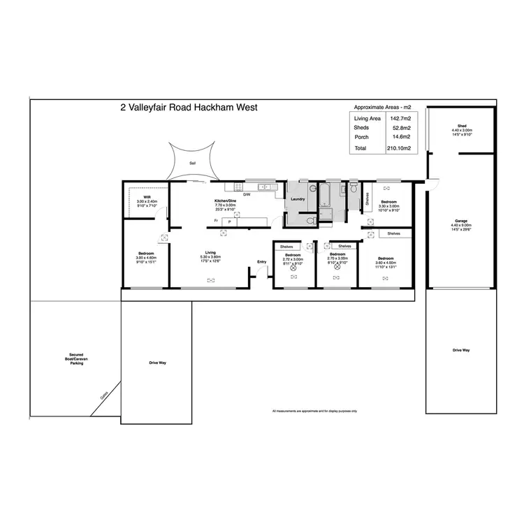 Floorplan of Homely house listing, 2 Valleyfair Road, Hackham West SA 5163