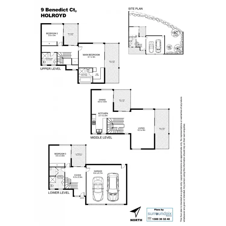 Floorplan of Homely townhouse listing, 9 Benedict Court, Merrylands NSW 2160