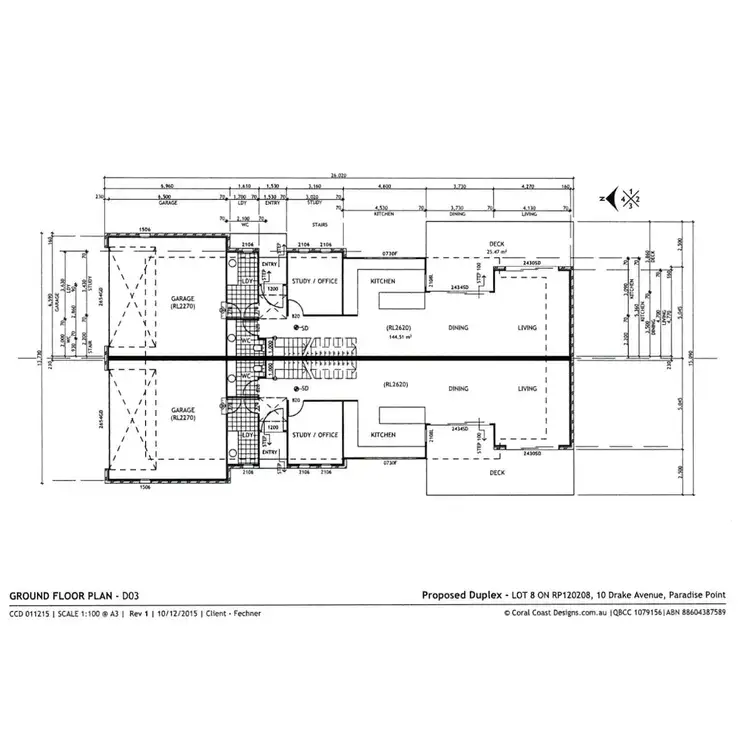 Floorplan of Homely semi-detached listing, 10B Drake Avenue, Paradise Point QLD 4216