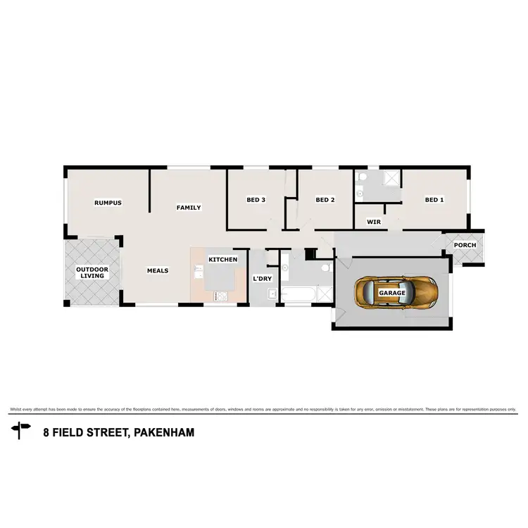 Floorplan of Homely house listing, 8 Field Street, Pakenham VIC 3810