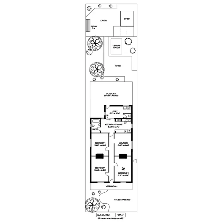 Floorplan of Homely house listing, 15 Turton Street, Semaphore SA 5019