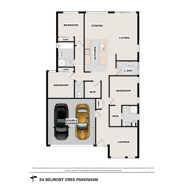 Floorplan of Homely house listing, 34 Belmont Crescent, Pakenham VIC 3810