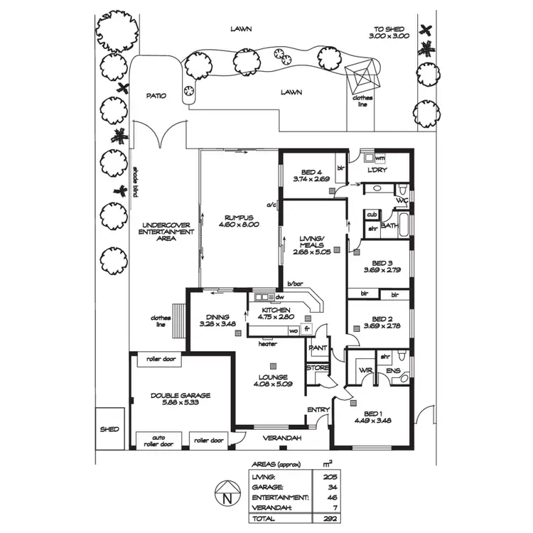 Floorplan of Homely house listing, 42 Thornton Drive, Greenwith SA 5125