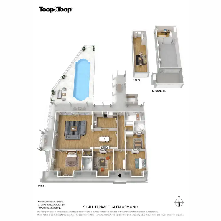 Floorplan of Homely house listing, 9 Gill Terrace, Glen Osmond SA 5064