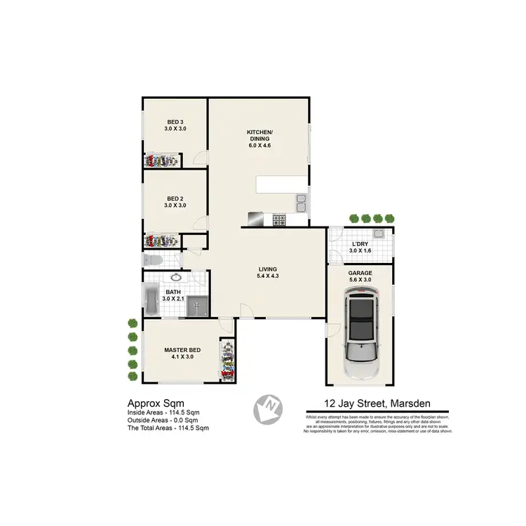 Floorplan of Homely house listing, 12 Jay Street, Marsden QLD 4132