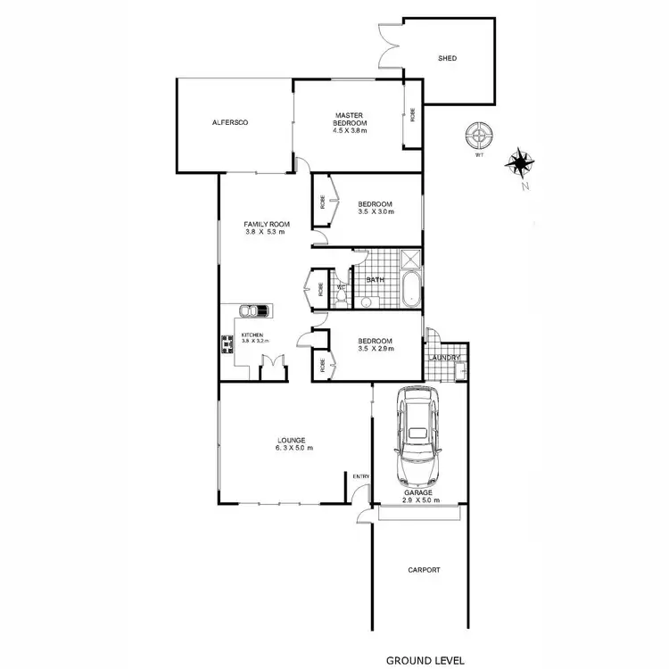 Floorplan of Homely house listing, 88 Stephen Street, Harristown QLD 4350