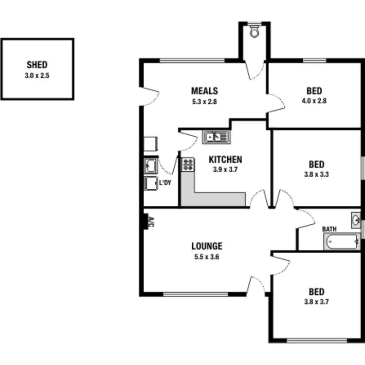 Floorplan of Homely house listing, 379 Ballarat Road, Sunshine VIC 3020
