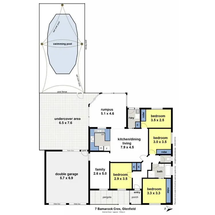 Floorplan of Homely house listing, 7 Bamarook Crescent, Glenfield Park NSW 2650