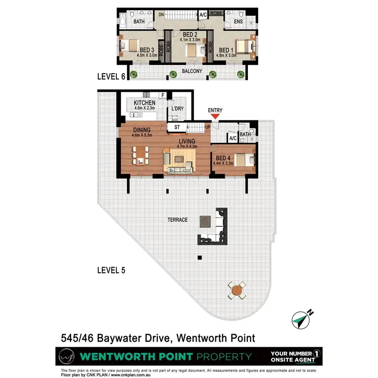 Floorplan of Homely apartment listing, 545/46 Baywater Drive, Wentworth Point NSW 2127
