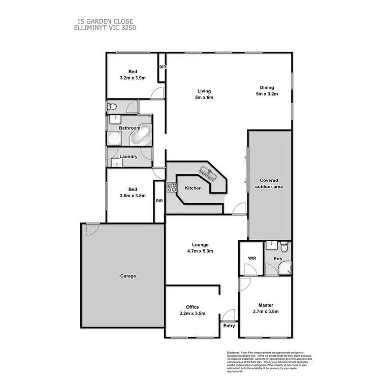 Floorplan of Homely house listing, 15 Garden Close, Elliminyt VIC 3250