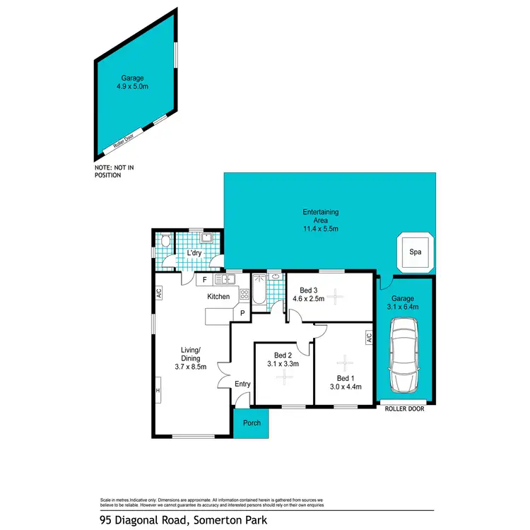 Floorplan of Homely house listing, 95 Diagonal Road, Somerton Park SA 5044