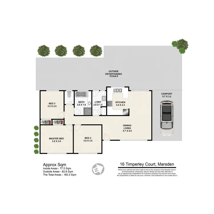 Floorplan of Homely house listing, 16 Timperley Court, Marsden QLD 4132