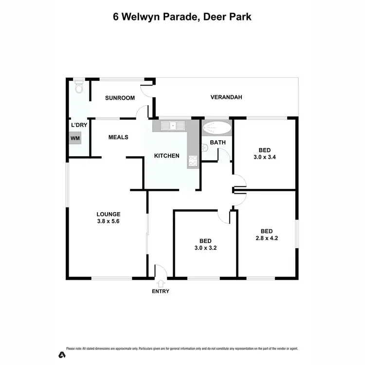 Floorplan of Homely house listing, 6 Welwyn Parade, Deer Park VIC 3023