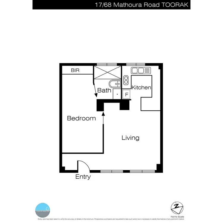 Floorplan of Homely apartment listing, 17/68 Mathoura Road, Toorak VIC 3142