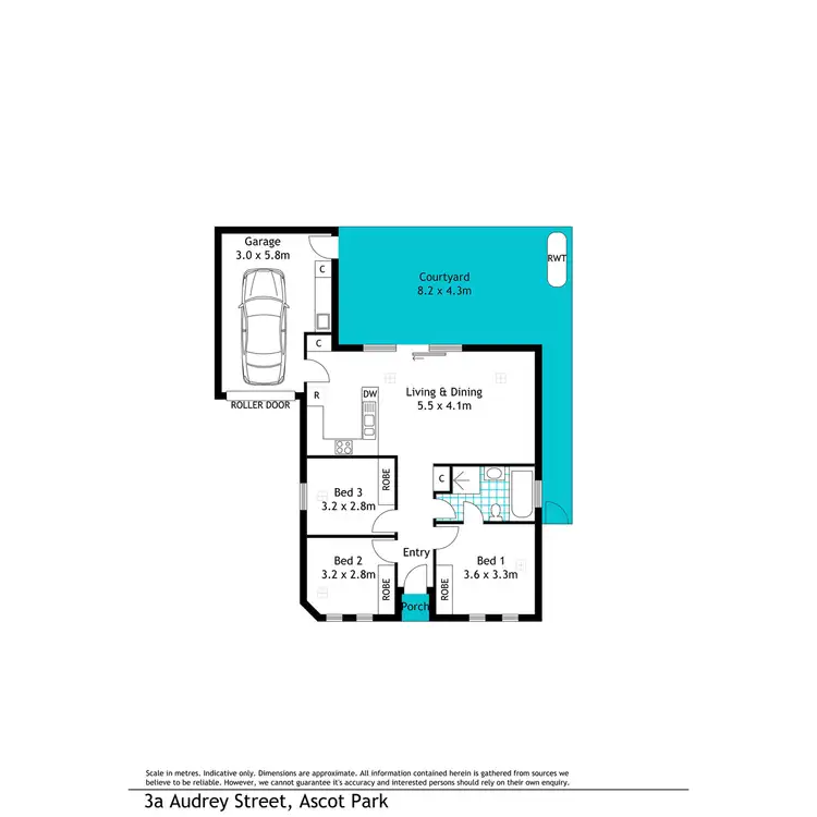Floorplan of Homely house listing, 3A Audrey Street, Ascot Park SA 5043