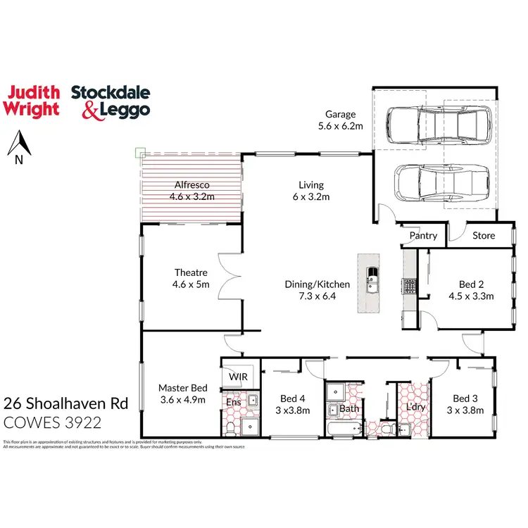 Floorplan of Homely house listing, 26 Shoalhaven Road, Cowes VIC 3922