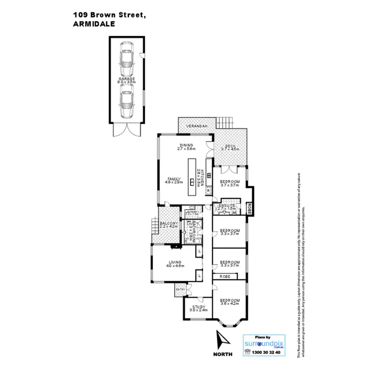 Floorplan of Homely house listing, 109 Brown Street, Armidale NSW 2350