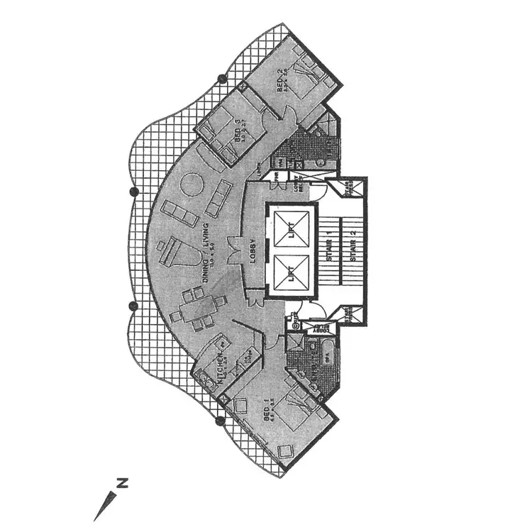 Floorplan of Homely apartment listing, The Waterford, 3482 Main Beach Parade, Main Beach QLD 4217