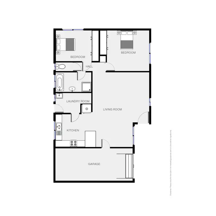 Floorplan of Homely townhouse listing, 4/104 Rawlinson Street, Bega NSW 2550