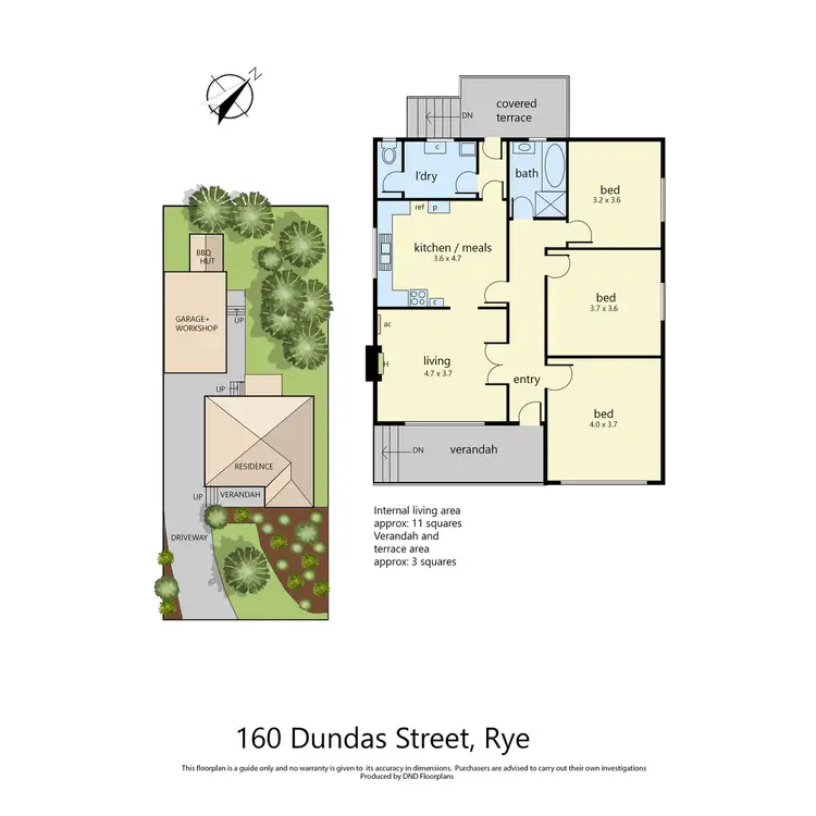 Floorplan of Homely house listing, 160 Dundas Street, Rye VIC 3941