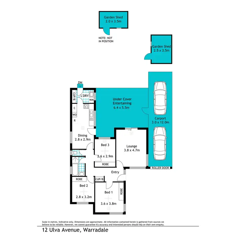 Floorplan of Homely house listing, 12 Ulva Avenue, Warradale SA 5046