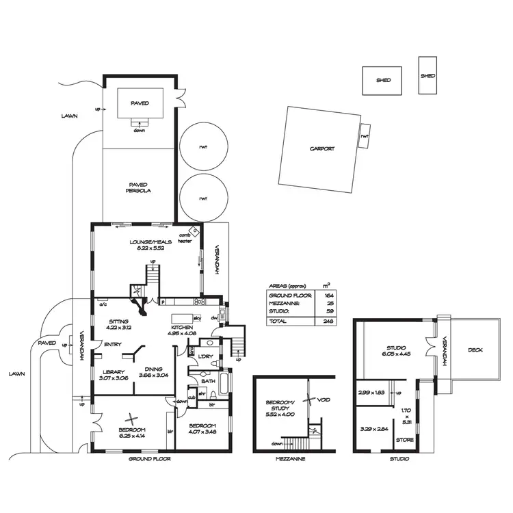 Floorplan of Homely house listing, 344 Oakwood Road, Oakbank SA 5243