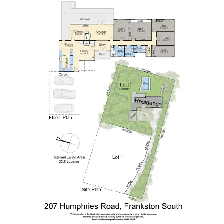 Floorplan of Homely house listing, 207 Humphries Road, Frankston South VIC 3199