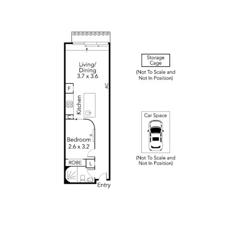 Floorplan of Homely apartment listing, 109/85 Rathdowne Street, Carlton VIC 3053