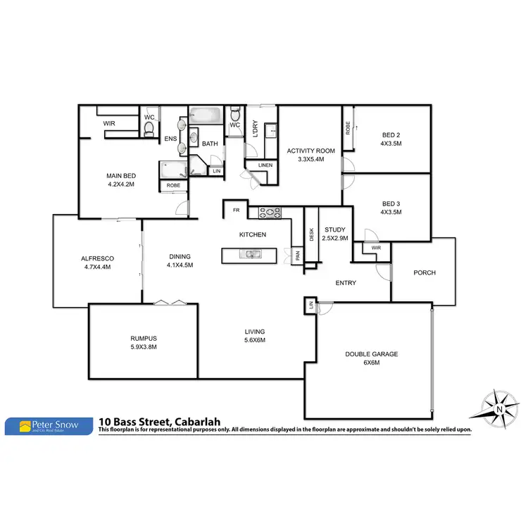 Floorplan of Homely house listing, 10 Bass Street, Cabarlah QLD 4352