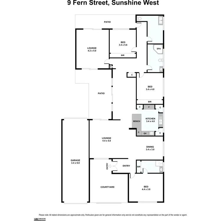 Floorplan of Homely house listing, 9 Fern Street, Sunshine West VIC 3020