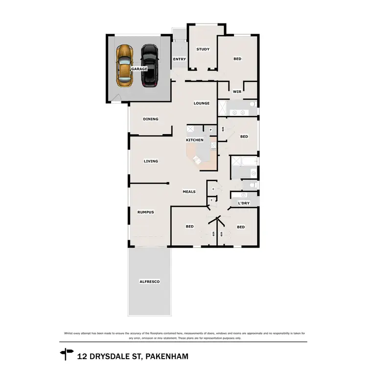 Floorplan of Homely house listing, 12 Drysdale Street, Pakenham VIC 3810