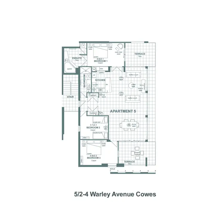 Floorplan of Homely apartment listing, 5/2-4 Warley Avenue, Cowes VIC 3922