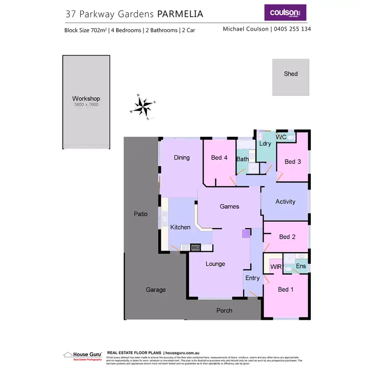 Floorplan of Homely house listing, 37 Parkway Gardens, Parmelia WA 6167