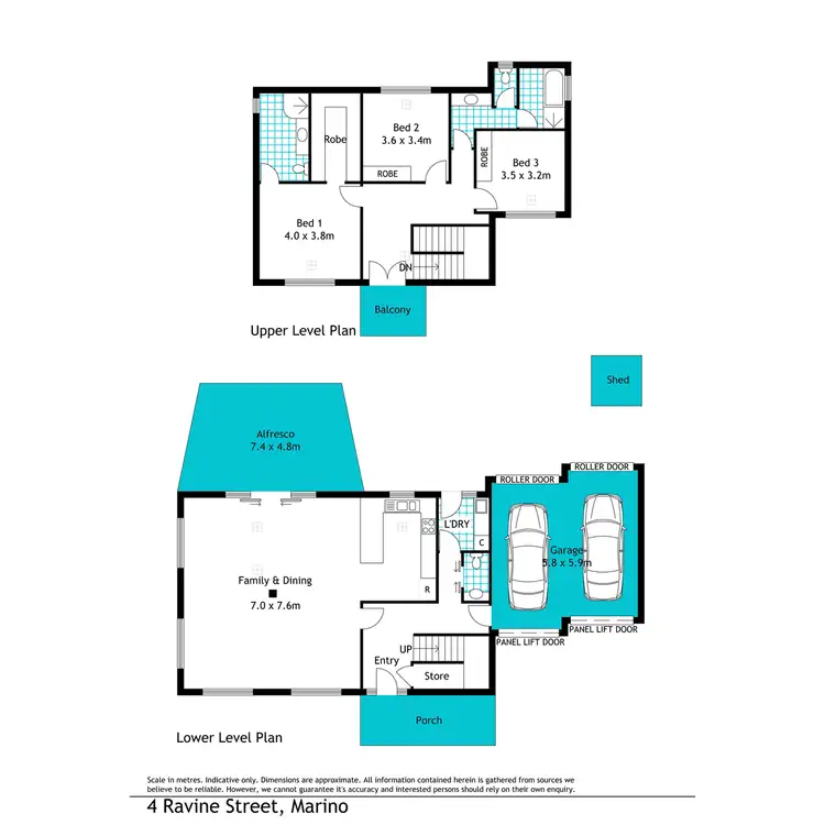 Floorplan of Homely house listing, 4 Ravine Street, Marino SA 5049