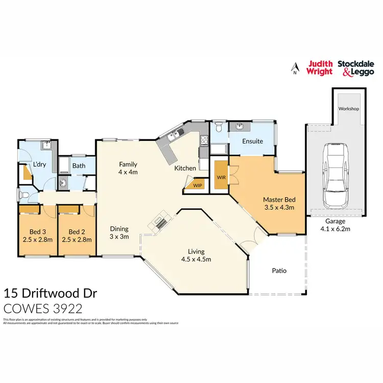 Floorplan of Homely house listing, 15 Driftwood Drive, Cowes VIC 3922