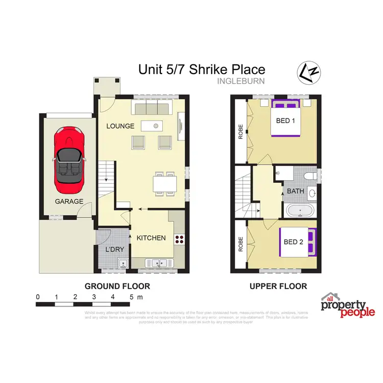 Floorplan of Homely townhouse listing, 5/7 Shrike Place, Ingleburn NSW 2565