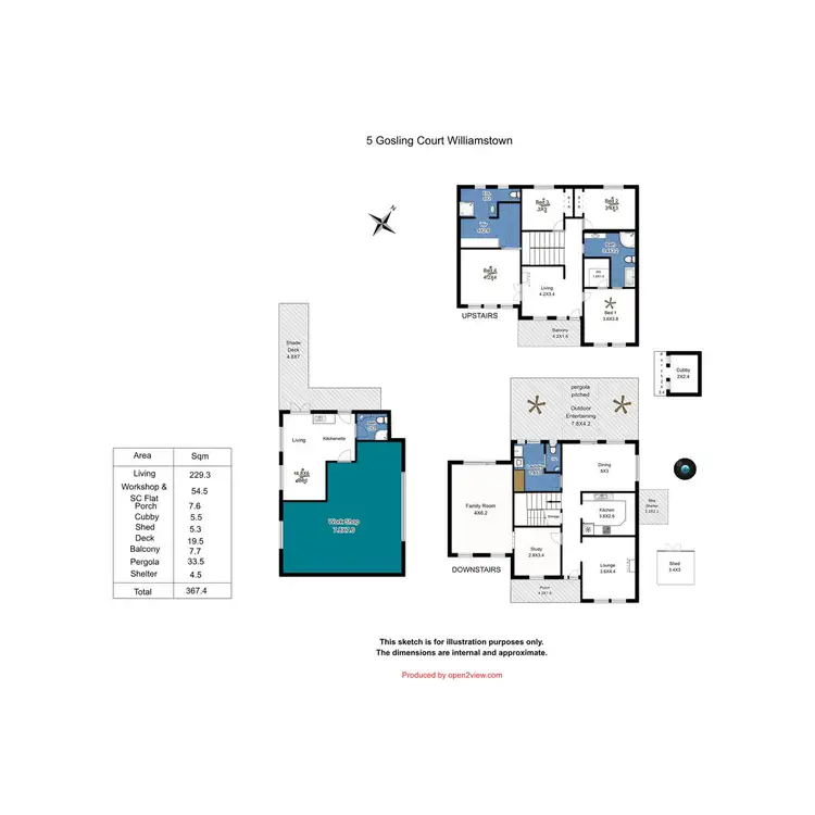Floorplan of Homely house listing, 5 Gosling Court, Williamstown SA 5351