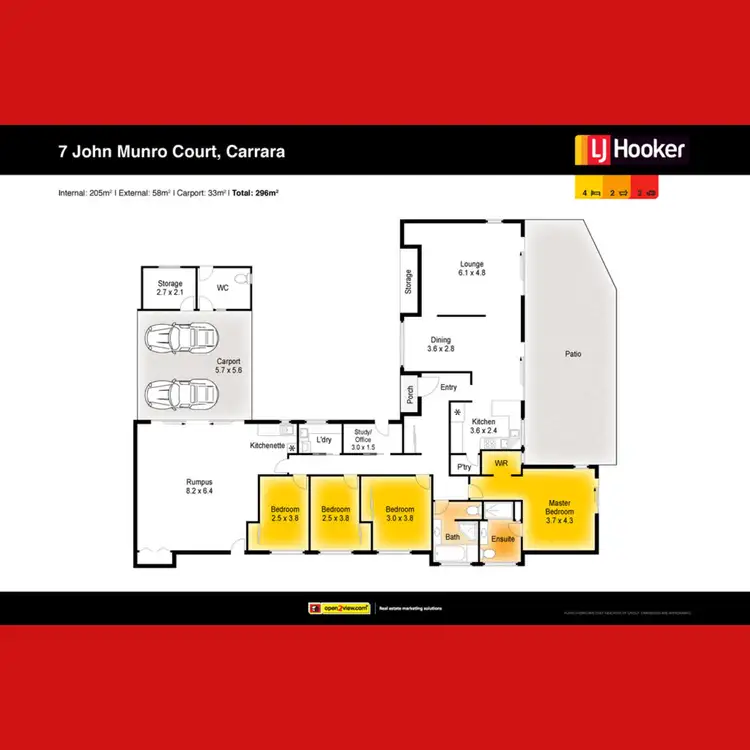 Floorplan of Homely house listing, 7 John Munro Court, Carrara QLD 4211