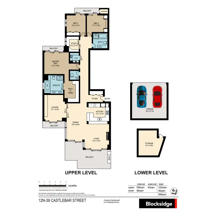 Floorplan of Homely apartment listing, 12N/39 Castlebar Street, Kangaroo Point QLD 4169