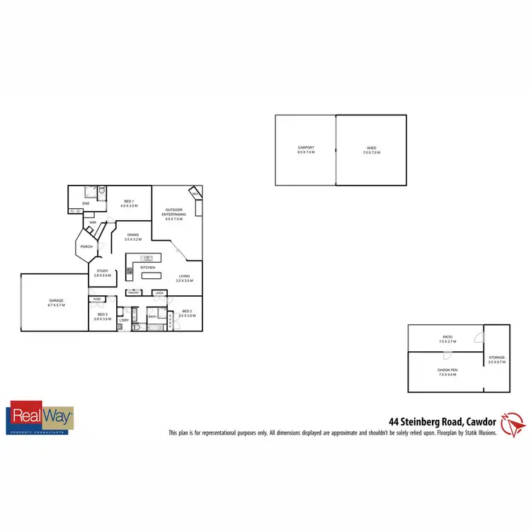 Floorplan of Homely house listing, 44 Steinberg Road, Highfields QLD 4352