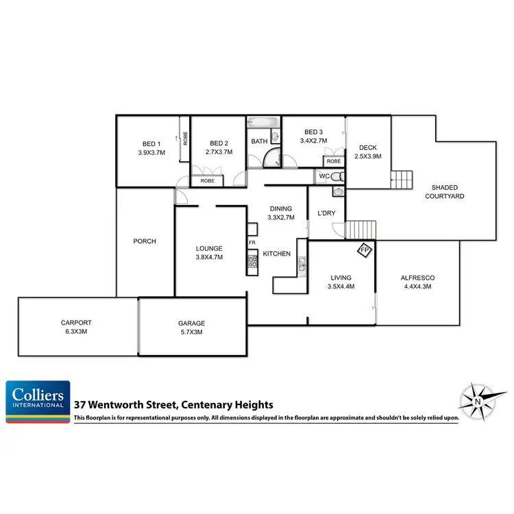Floorplan of Homely house listing, 37 Wentworth Street, Centenary Heights QLD 4350
