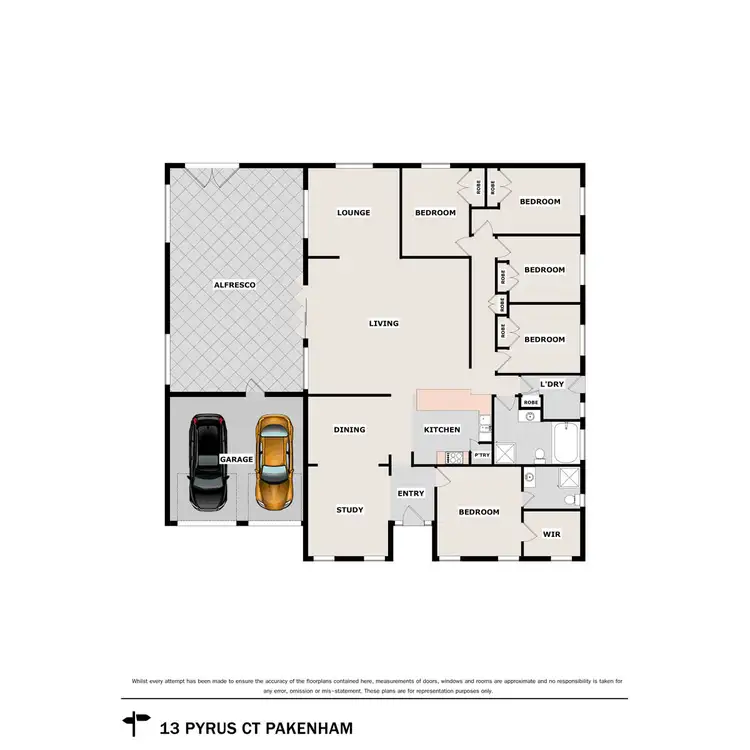 Floorplan of Homely house listing, 13 Pyrus Court, Pakenham VIC 3810