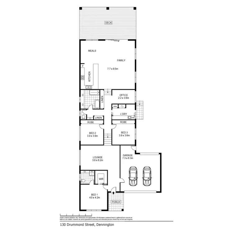 Floorplan of Homely house listing, 130 Drummond Street, Dennington VIC 3280