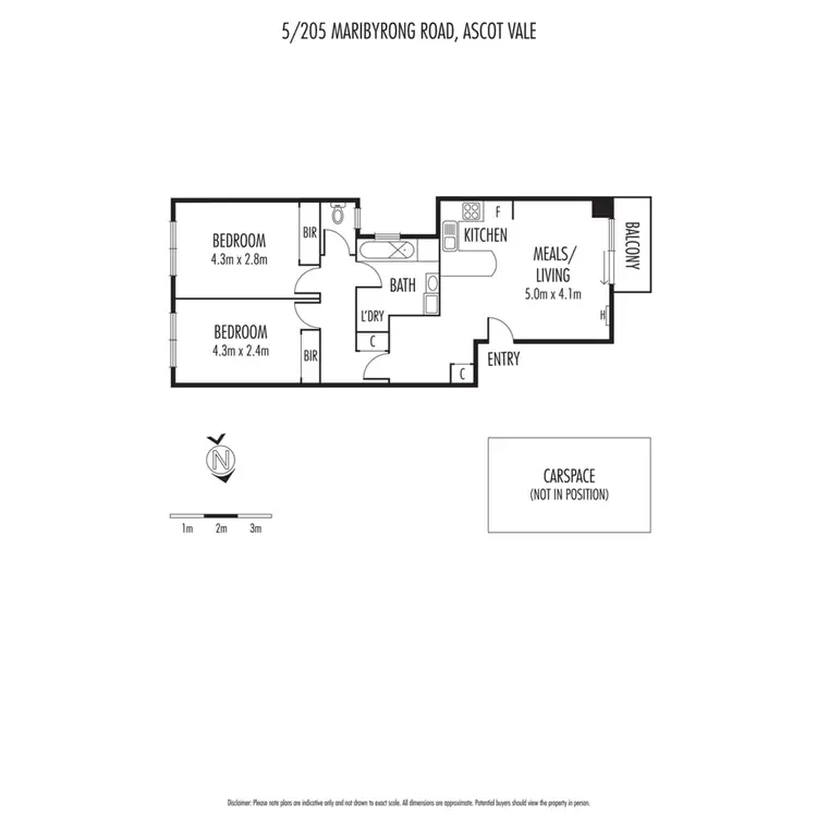 Floorplan of Homely apartment listing, 5/205 Maribyrnong Road, Ascot Vale VIC 3032