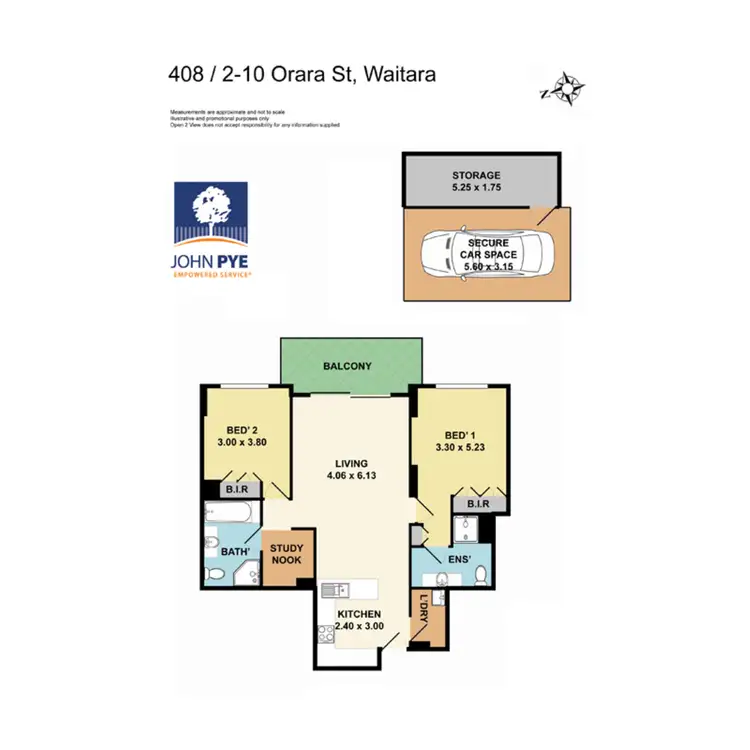 Floorplan of Homely apartment listing, 408/2-10 Orara Street, Waitara NSW 2077