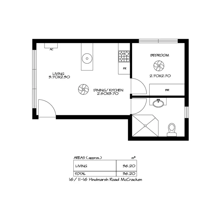 Floorplan of Homely house listing, 16/11-17 Hindmarsh Road, Mccracken SA 5211